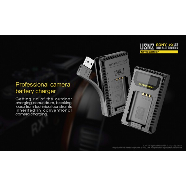 Nitecore USN2, Încărcător USB Acumulatori
