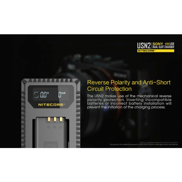 Nitecore USN2, Încărcător USB Acumulatori
