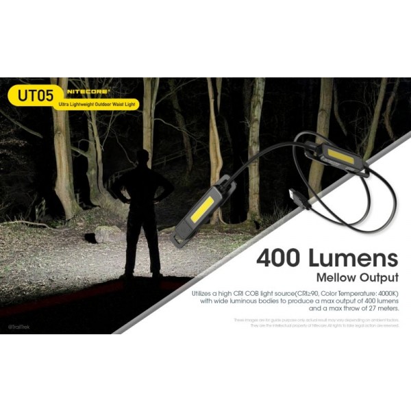 Nitecore UT05, Lanterna Profesionala, 400 Lumeni, 27 Metri
