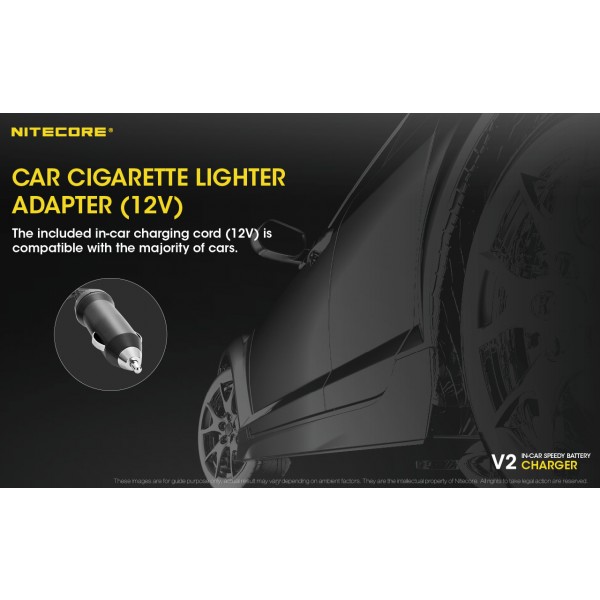 Nitecore V2, Incarcator Auto