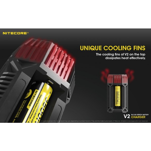 Nitecore V2, Incarcator Auto