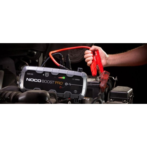 Noco GB150 BOOST PRO, Robot de pornire Jump Starter auto 12V Lithium 3000A, Powerbank și Lanternă