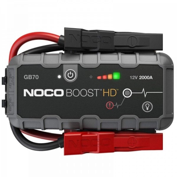 Noco GB70 BOOST HD, Robot de pornire Jump Starter auto 12V Lithium 2000A, Powerbank și Lanternă