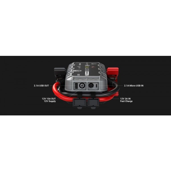 Noco GB70 BOOST HD, Robot de pornire Jump Starter auto 12V Lithium 2000A, Powerbank și Lanternă