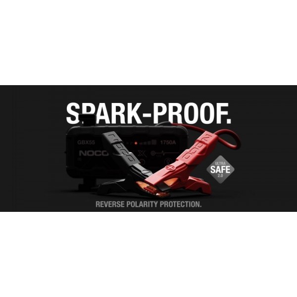Noco GBX55 BOOST HD, Robot de Pornire Jump Starter Auto 12V Lithium 1750A, Powerbank și Lanternă