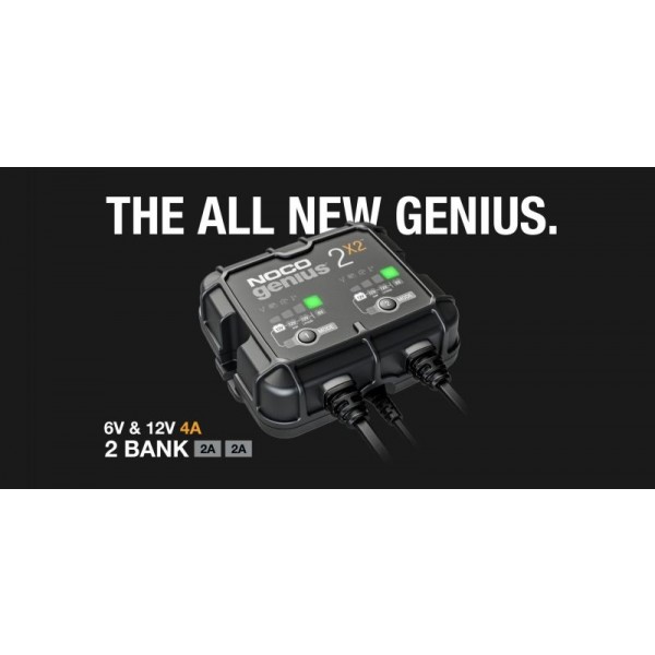 Noco Genius 2X2, Redresor Auto Moto 6V 12V 2X2A
