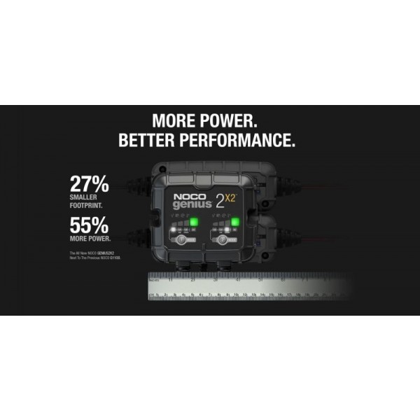 Noco Genius 2X2, Redresor Auto Moto 6V 12V 2X2A