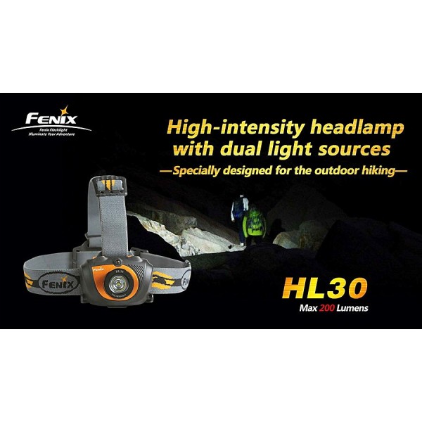 Lanternă Frontală FENIX HL30 R5 (VERDE)