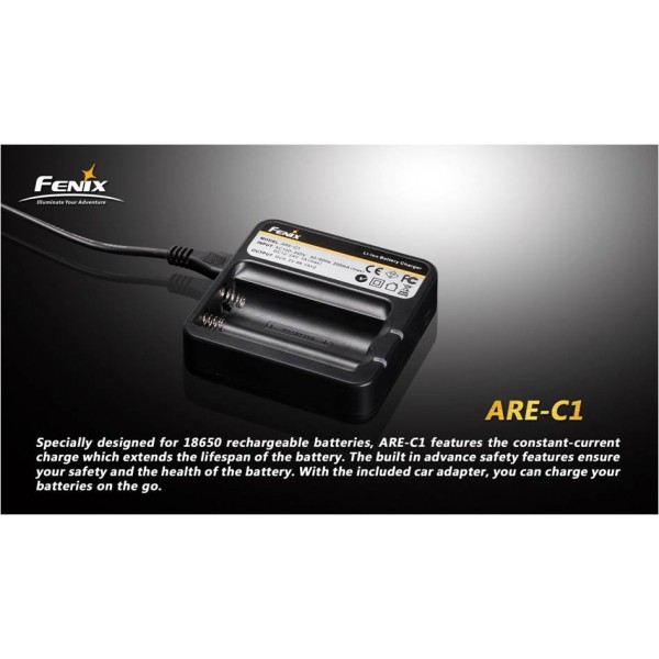Alimentator Fenix pentru acumulatori 18650