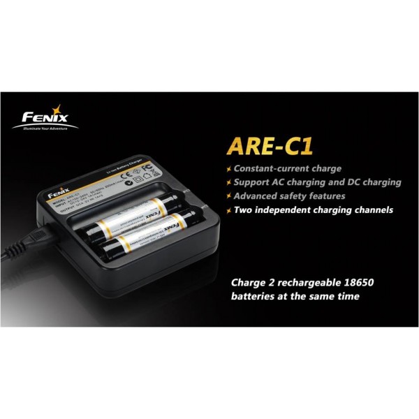 Alimentator Fenix pentru acumulatori 18650