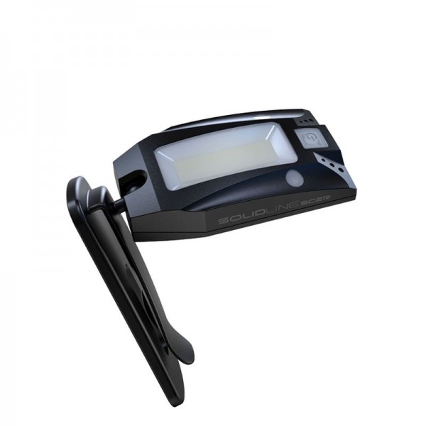 Led Lenser SolidLine SC2R, Lanternă Clip Led Reîncărcabilă USB, 100 Lumeni, 2 Metri
