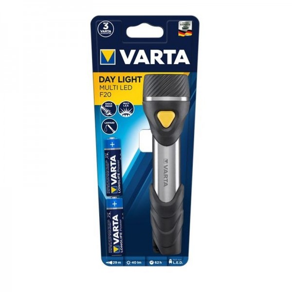 Varta 16632 Day Light Multi LED F20, Lanternă 40 Lumeni, 29 Metri