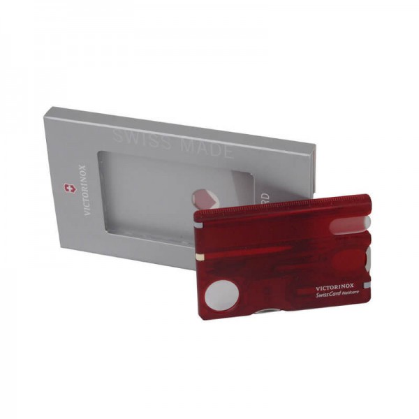 Victorinox SwissCard Nailcare, Card Multi-functional Roșu